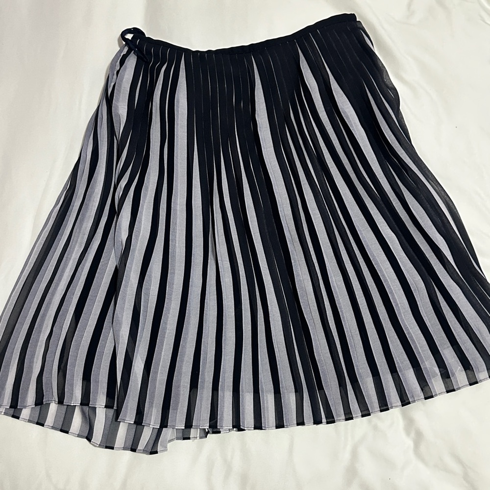 pleated a line midi skirt